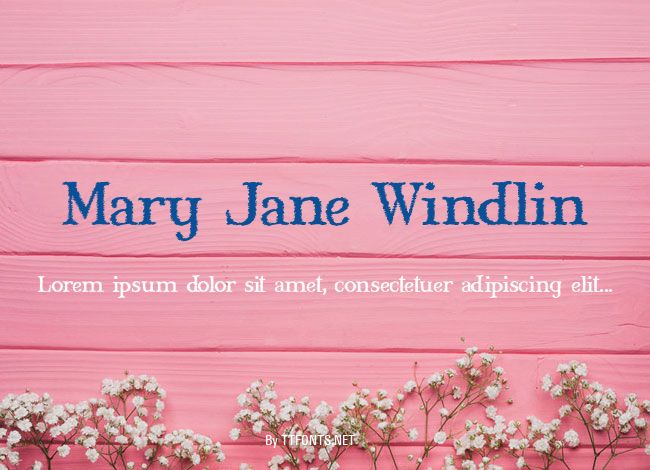 Mary Jane Windlin example